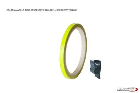 Puig Rim Tape with Applicator | Fluores cent Yellow