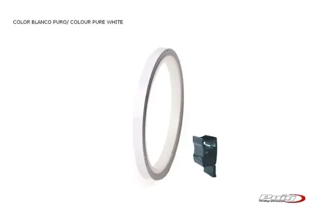 Puig Rim Tape with Applicator | White 