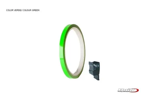 Puig Rim Tape with Applicator | Fluores cent Green