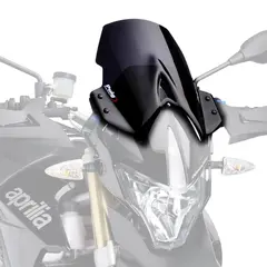 Puig Touring Screen - Svart Opaque Aprilia Dorsoduro 750 2009&gt;2016