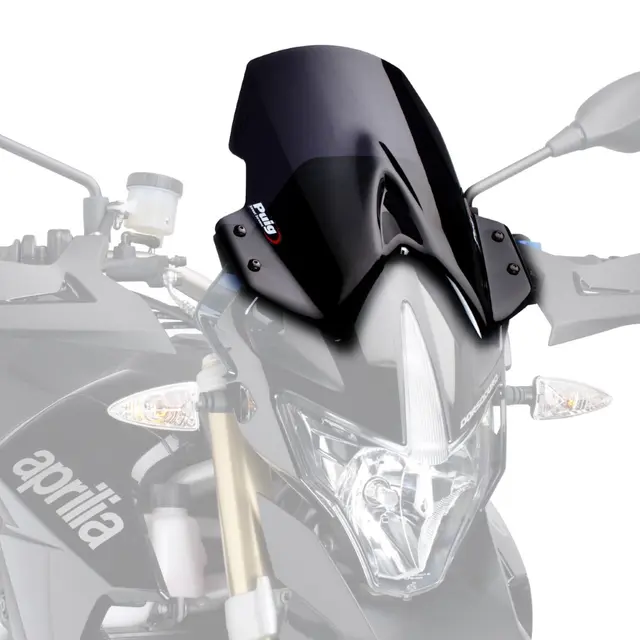 Puig Touring Screen - Svart Opaque Aprilia Dorsoduro 750 2009>2016 