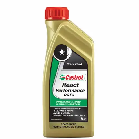 Castrol React Performance Bremsev&#230;ske 1 Liter. DOT 4.