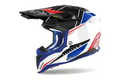 Airoh Aviator 3 Cross Hjelm XS Push Bl&#229;/R&#248;d