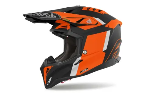 Airoh Aviator 3 Cross Hjelm Glory Matt Oransje