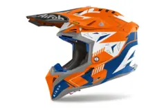 Airoh Aviator 3 Cross Hjelm XS Spin Matt Oransje Fluo