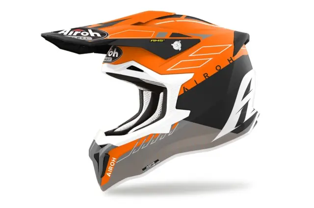 Airoh Strycker Crosshjelm Skin Oransje Matt 