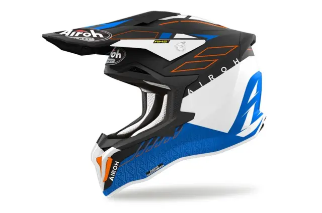 Airoh Strycker Crosshjelm Skin Matt blå 
