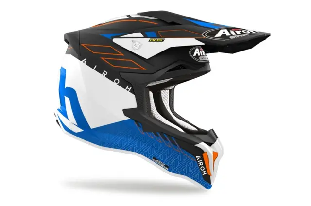 Airoh Strycker Crosshjelm Skin Matt blå 