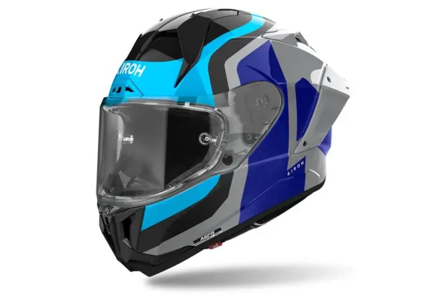 Airoh GP 800 Motorsykkel Hjelm XS Competition - Blå/Grå 