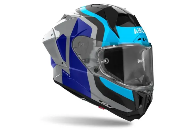 Airoh GP 800 Motorsykkel Hjelm XS Competition - Blå/Grå 