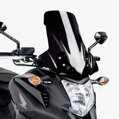 Puig Touring Screen | Black (Opaque) | Honda NC 700 X 2012&gt;2015