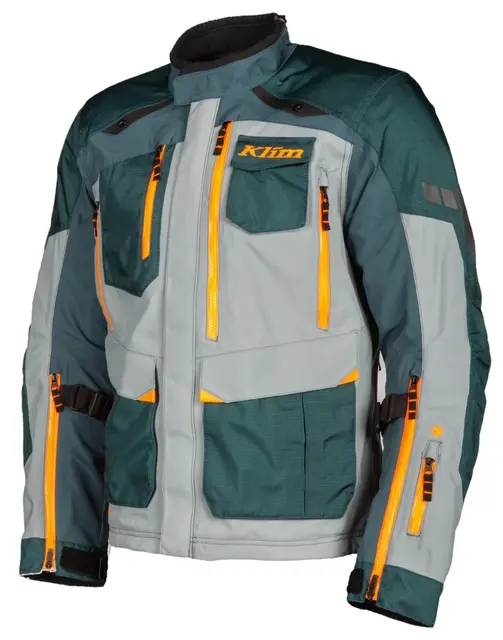 Klim Carlsbad Motorsykkel Jakke L Petrol - Strike Orange 