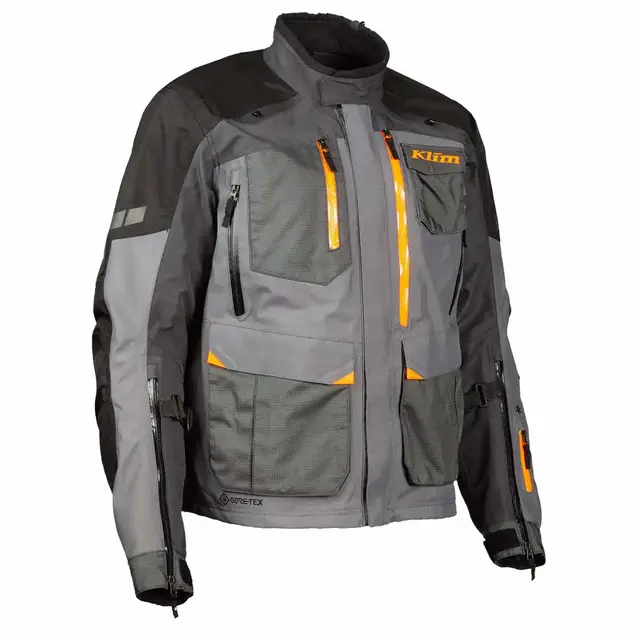 Klim Carlsbad Motorsykkel Jakke M Asphalt - Strike Orange 