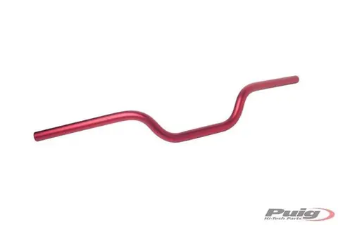 Puig Handlebar 22mm Cylindrical 76mm Ri se | Red