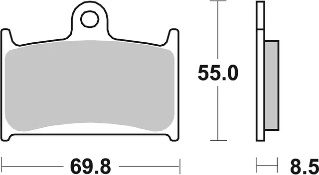 SBS 624HS Bremseklosser sintered 