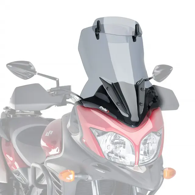 Puig Touring Screen with Visor | Light Smoke | Suzuki DL 650 V-Strom 2012>2016 