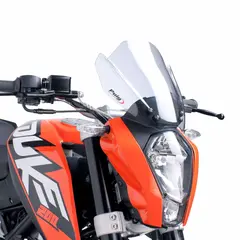 Puig Sport Screen - Klar KTM 125 Duke 2011&gt;2016