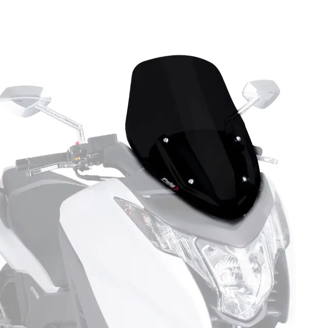 Puig V-Tech Line Sport Screen - Svart Honda NC 700 D Integra 2012 