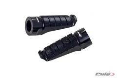 Puig Hi-Tech Racing Footpegs | Black An odised Aluminium