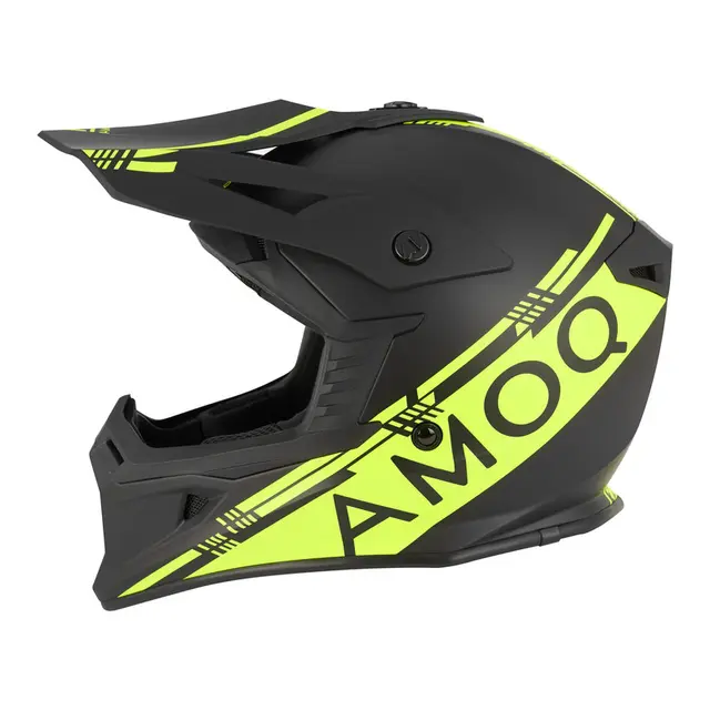 AMOQ Hjelm Meteor V2 L Sort / Gul 