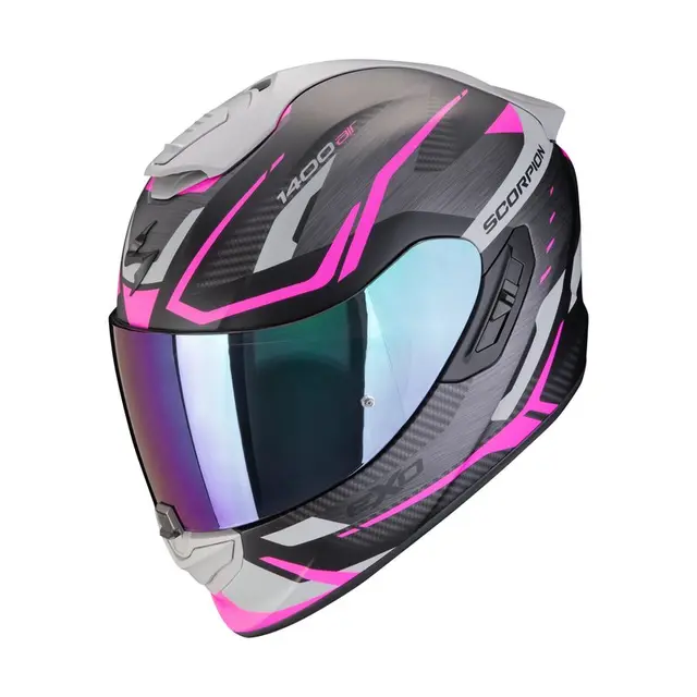 Scorpion Hjelm EXO-1400 EVO II AIR M Matt Sort/Rosa 