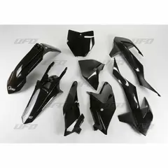 UFO Plastkit 5-deler Svart Ktm Sx85 18- / Husqvarna Tc 85 18-