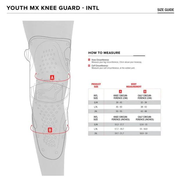 Alpinestars SX-1 Kneskydd L/XL Junior 