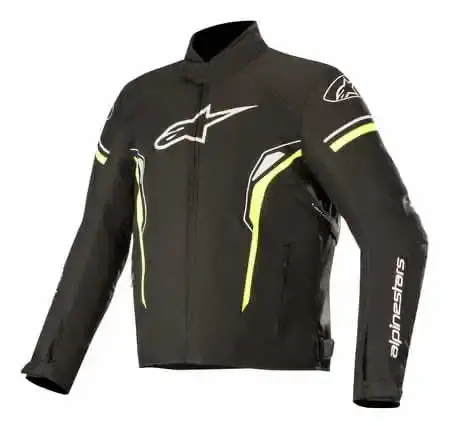 Alpinestars T-SP-1 Motorsykkel Jakke Svart/Gul - Vanntett Drystar