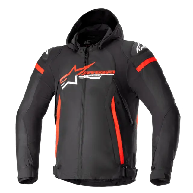 Alpinestars Zaca Motorsykkel Jakke S Sort/Rød 