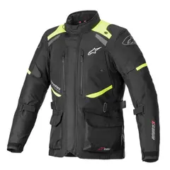 Alpinestars Andes V3 Motorsykkel Jakke L Svart/Fluo Gul - Drystar/Vanntett