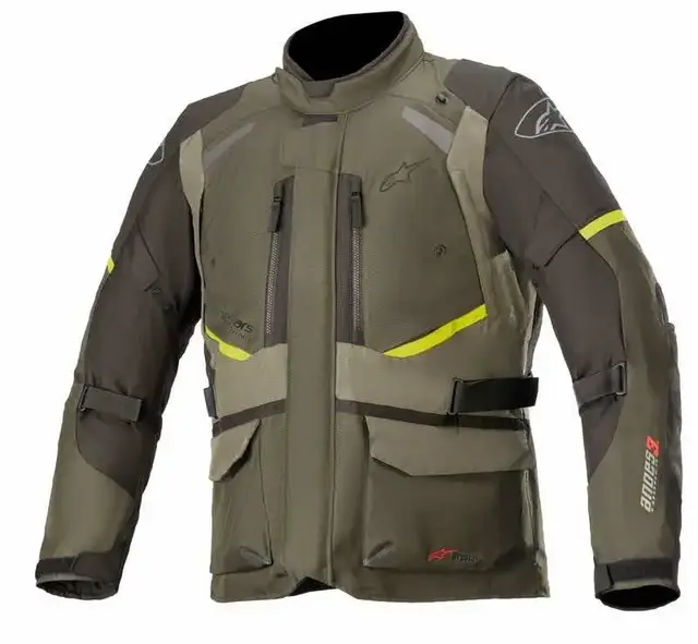 Alpinestars Andes V3 MC Jakke M Grønn/Brun - Vanntett Drystar 