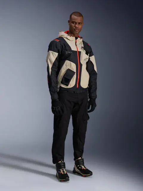 Alpinestars Mogress Jakke S Almond/Hot Orange 