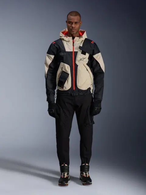 Alpinestars Mogress Jakke S Almond/Hot Orange 