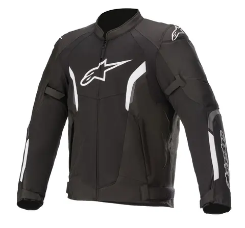 Alpinestars AST Air v2 Motorsykkel Jakke Svart/Hvit - Luftig Sommerjakke