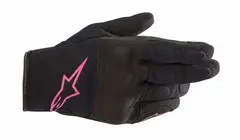 Alpinestars S Max MC-Hanske Dame XS Svart/Rosa - Vanntett Drystar