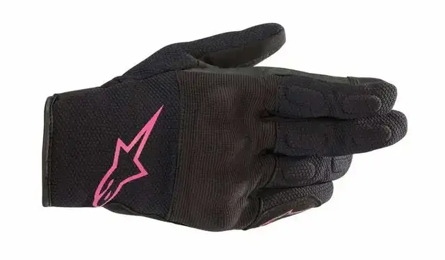 Alpinestars S Max MC-Hanske Dame XS Svart/Rosa - Vanntett Drystar 
