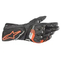 Alpinestars SP-8 V3 MC Hanske L Sort/Fluo Rød - Touch-Skjerm Kompatibel