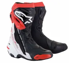 Alpinestars Supertech R V2 MC-Støvel 40 Sort/Hvit/Rød - Racing