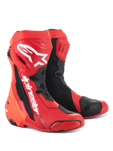 Alpinestars Supertech R V2 MC-Støvel 43 Rød- Racing 
