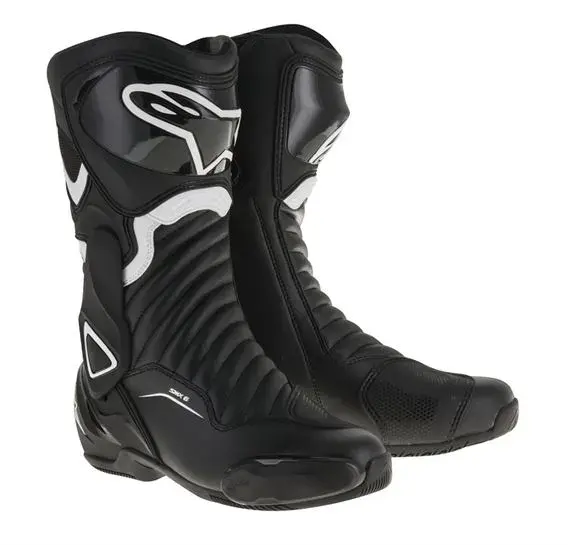 Alpinestars SMX 6 V2 Motorsykkel Støvel Svart/Hvit - Sport Touring 