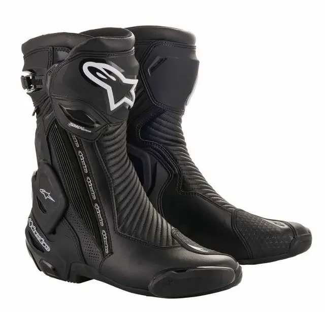 Alpinestars SMX Plus V2 MC-Støvel 44 Svart - Vanntett Gore-tex 