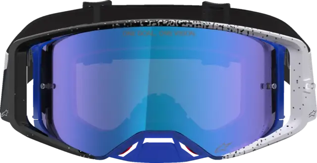 Alpinestars Supertech Hiten Briller Sølv - Blå speil 