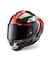 Alpinestars Supertech R10 Hjelm Sort/r&#248;d L