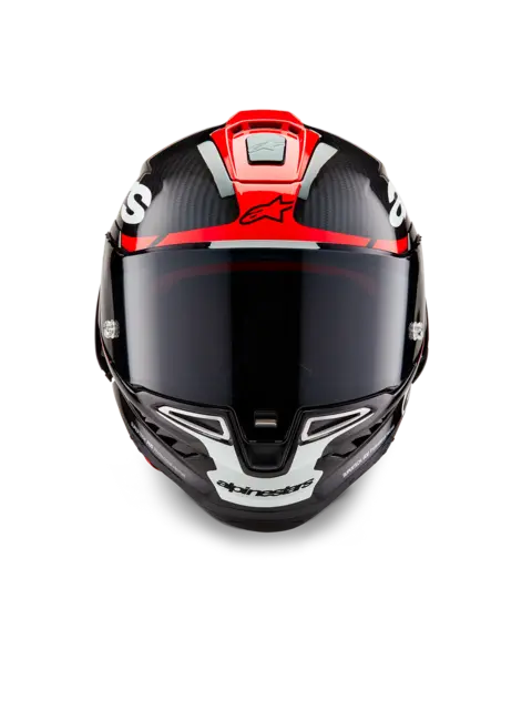 Alpinestars Supertech R10 Hjelm Sort/rød L 