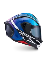 Alpinestars S-R7 Hjelm XS Zeal - Blå/Rosa/Hvit