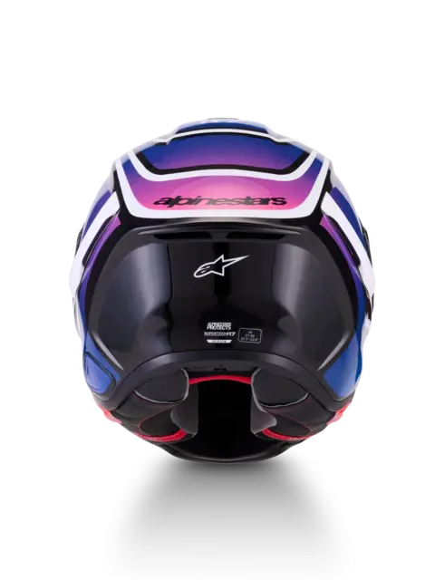 Alpinestars S-R7 Hjelm XS Zeal - Blå/Rosa/Hvit 