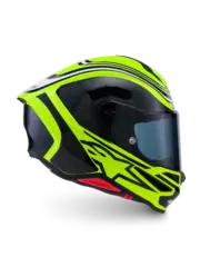 Alpinestars S-R7 Hjelm XS Zeal - Sort/Gul