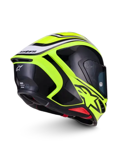 Alpinestars S-R7 Hjelm XS Zeal - Sort/Gul 