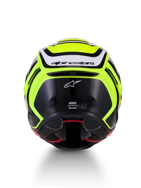 Alpinestars S-R7 Hjelm XS Zeal - Sort/Gul 