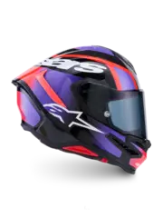 Alpinestars S-R7 Hjelm XS Lumen - Sort/Lilla/Rød